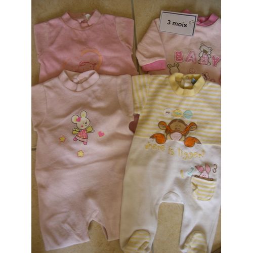 Lot De Vêtements Bébé Fille 3 Mois