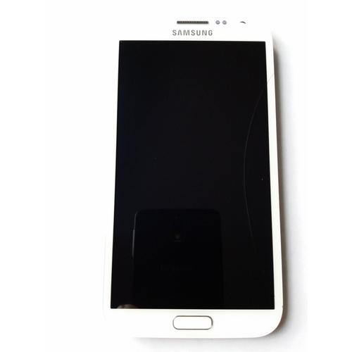 Ecran Tactile + Lcd Blanc Avec Châssis De Remplacement Pour Samsung Galaxy Note 2 / Ii (Gt-N7100)