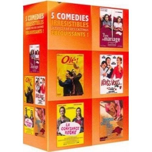 Coffret 5 Comédies Irrésistibles : 7 Ans De Mariage + Olé + Après Vous + La Confiance Règne + Bienvenue Chez Les Rozes - Pack