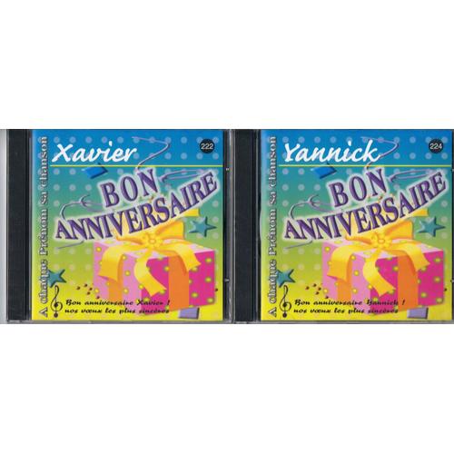 Cd Prenom Bon Anniversaire Yannick Ou Xavier Rakuten