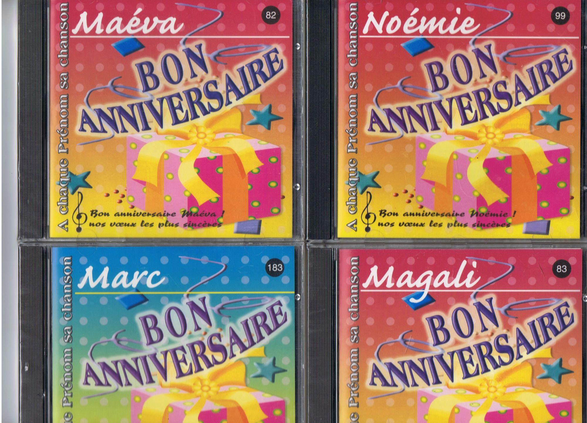 Cd Prenom Bon Anniversaire Maeva Magali Marc Ou Noemie Rakuten