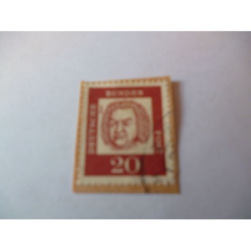 Timbre "Allemagne :Deutsche Post : Jean Sebastien Bach".
