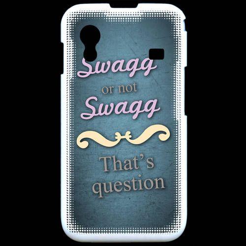 Coque Samsung Ace S5830 Swag Or Not Bleu Zg