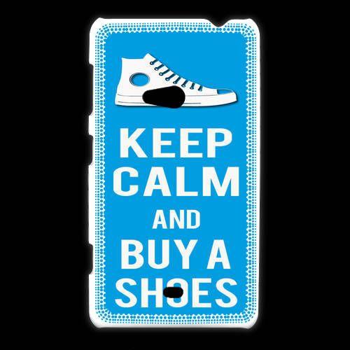 Coque Nokia Lumia 625 Keep Calm Buy Shoes Cyan