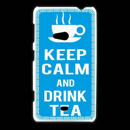 Coque Nokia Lumia 625 Keep Calm Drink Tea Cyan