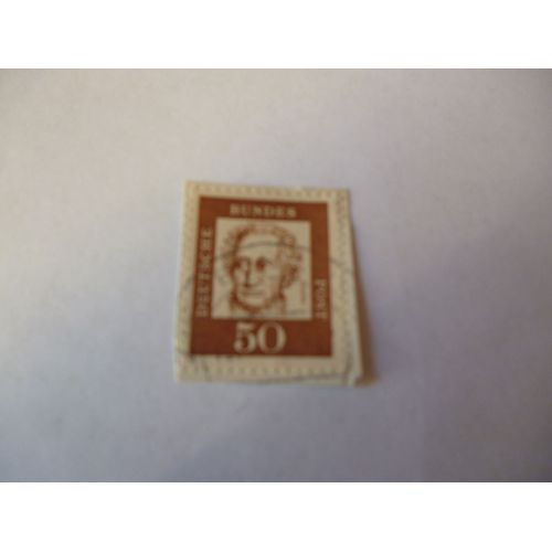 Timbre "Allemagne :Deutsche Post : Goethe".1926