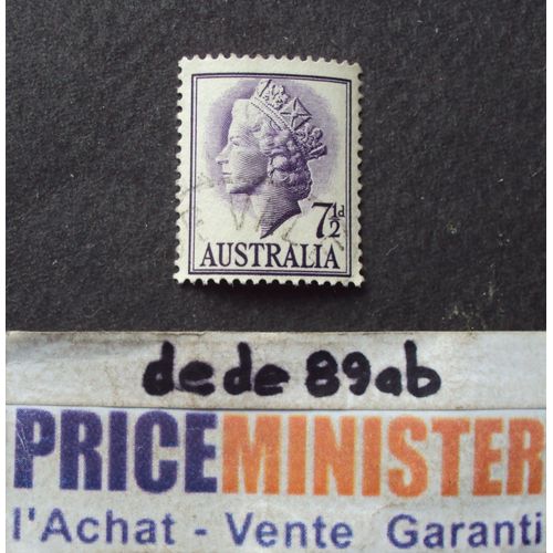Australie..  7 1/2d Australia . La Reine Elisabeth I I . Oblitéré.