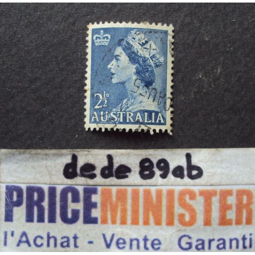 Australie..  2 1/2 D Australia . La Reine Elisabeth I I . Oblitéré.