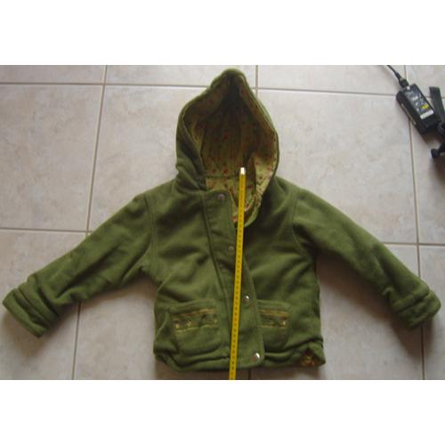 Manteau Vynil Fraise  Reversible 3 Ans Vert