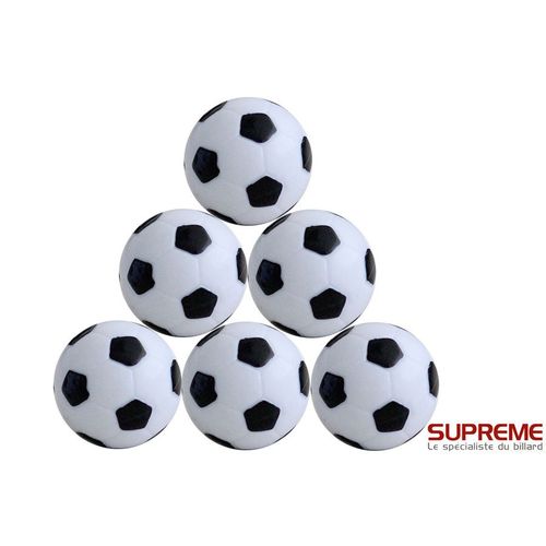 Balles Baby Foot Plastique Noir & Blanc (Par 10)