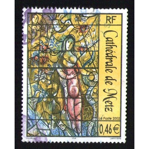 France 2002 Oblitération Ronde Used Stamp Cathédrale De Metz Y&t 3498