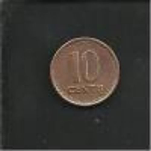 Lituanie  = Pièce De 10 Centu  De 1991 En Cuivre.