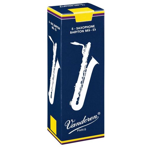 Vandoren Traditional Boîte De 5 Anches Pour Saxophone Baryton - Force 3