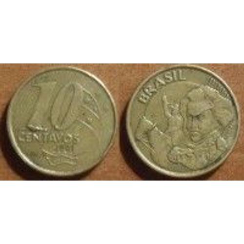 Bresil (Brasil) = Pièce De 10 Centavos De 2001