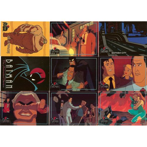 Batman - The Animated Series - Lot 9 Cartes (Topps Trading Cards - U.S.A. - 1993)