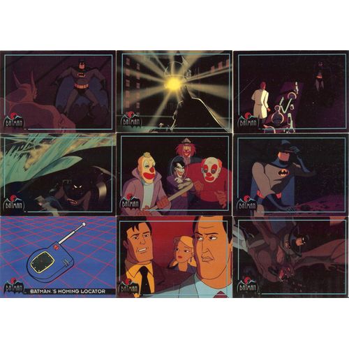 Batman - The Animated Series - Lot 9 Cartes (Topps Trading Cards - U.S.A. - 1993)