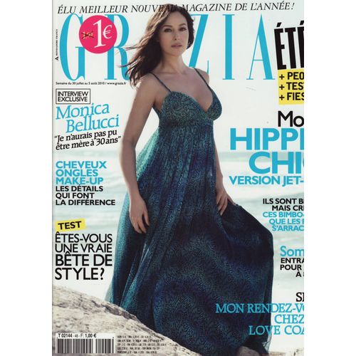 Grazia / 30-07-2010 N°48 : Monica Bellucci (6p) - Marion Cotillard (1p) - Jessie Evans (1p)