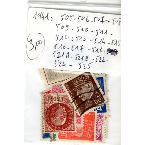 Timbres France 1941