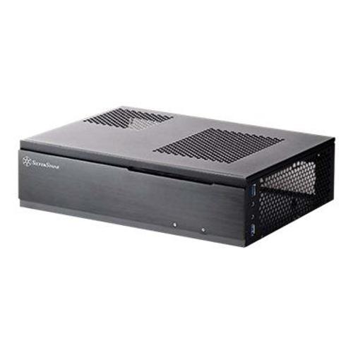 SilverStone MILO ML06 - SFF - mini ITX - pas d'alimentation (SFX12V) - noir - USB/Audio