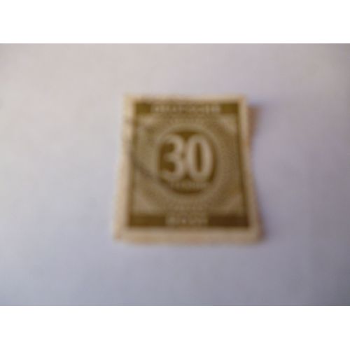 Timbre "Deutshe Post  30 Pf :Occupation 45-48 Américaine Soviétique Et Anglaise.".