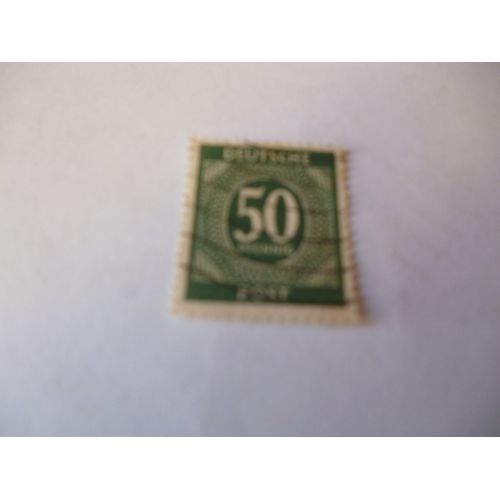 Timbre "Deutshe Post  50 Pf :Occupation 45-48 Américaine Soviétique Et Anglaise.".