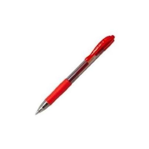 Pilot Lot De 12 Stylos Bille À Encre Gel G2 07,Rouge
