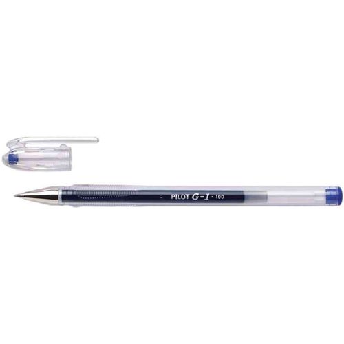 Pilot Lot De 6 Stylos Gel G1 (Bl-G1-5t-L)  0,5 Tracé 0,3mm Bleu