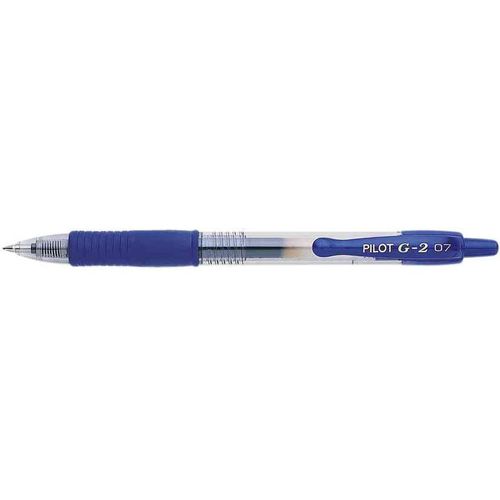 Pilot Lot De 12 Stylos Bille À Encre Gel G2 07, Bleu