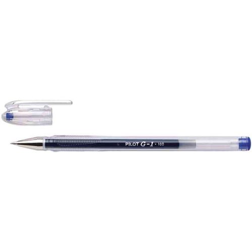 Pilot Lot De 12 Stylos Gel G1 (Bl-G1-5t-L)  0,5 Tracé 0,3mm Bleu