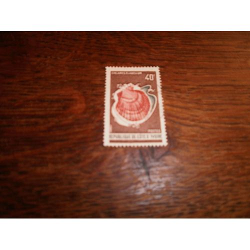 Timbre Oblitéré De Cote D 'ivoire N°327 Y&t.  Coquillage.  (1971 - 1973).
