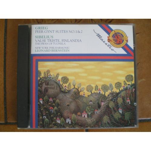 Edvard Grieg Peer Gynt Suite N°1 Op 46 Suite N°2 Op 55 Jean Sibelius Finlandia Op 26 Valse Triste Op 44 Le Cygne De Tuonela Op 22 Avec Thomas Stacy Cor Anglais New York Philharmonic Leonard Bernstein