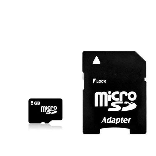 Carte Mémoire Micro SD 8 Go + Adaptateur SD