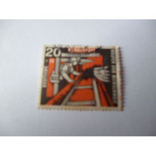 Timbre "Allemagne ::Deutsche Bundespost : Ouvrier Métallurgiste".