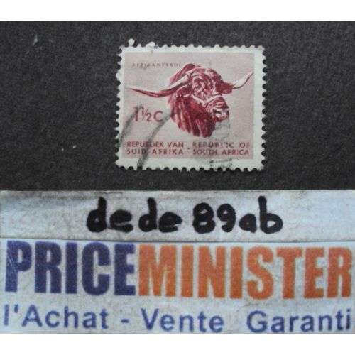 Afrique Du Sud..  1 1/2 C Suid Africa - South Africa . Taureau Africain . Oblitéré.
