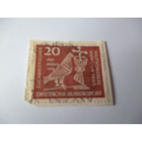 Timbre "Allemagne ::Deutsche Bundespost : Congrès Mondial Eucharistique: Munich 1960".