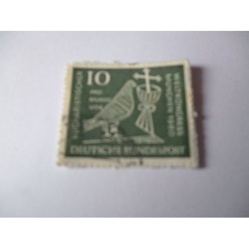 Timbre "Allemagne ::Deutsche Bundespost : Congrès Mondial Eucharistique: Munich 1960".