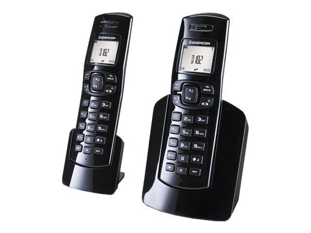 SAGEM Telephone fixe DECT duo Sagem ecran LCD repertoire 50 numeros