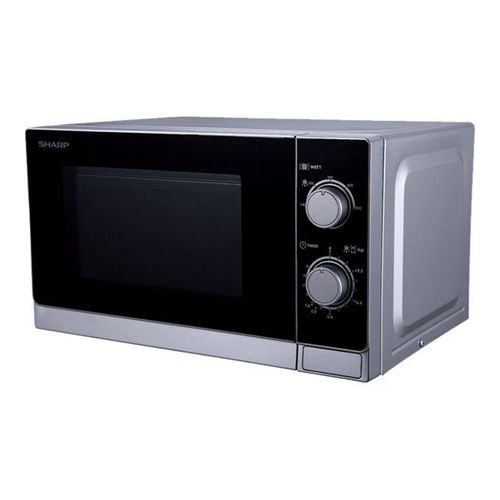 Sharp R-200(IN)W - Four micro-ondes monofonction - pose libre - 20 litres - 800 Watt - argent métallique