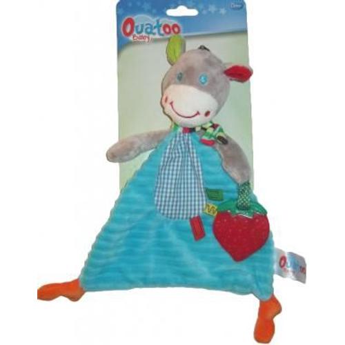 Doudou Peluche Ane Poney Cheval Zebre Ouatoo Baby Plat Anneau Dentaire Fraise Naissance Mixte Bebe Jouet Eveil