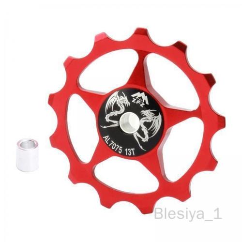 3xbicycle Jockey Wheel Vélo Arrière Roulement Guide Roue 13t Rouge