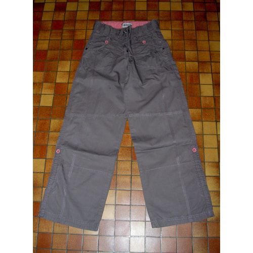 Pantalon Marron Clair Intérieur Et Boutons Roses Sergent Major Taille 10 Ans