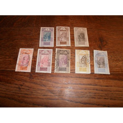 7 Timbres De Guinée : Afrique Occidentale Française  (1913 - 1926).