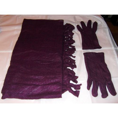 Ensemble Paire De Gants & Echarpe Assortis