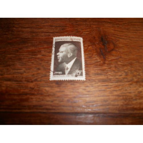 Timbre Du Gabon N°148 Y&t Oblitéré.  (1959). Premier Ministre Léon Mba.