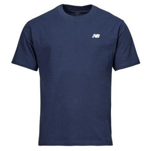 T-Shirt New Balance Small Logo Jersey Tee Bleu