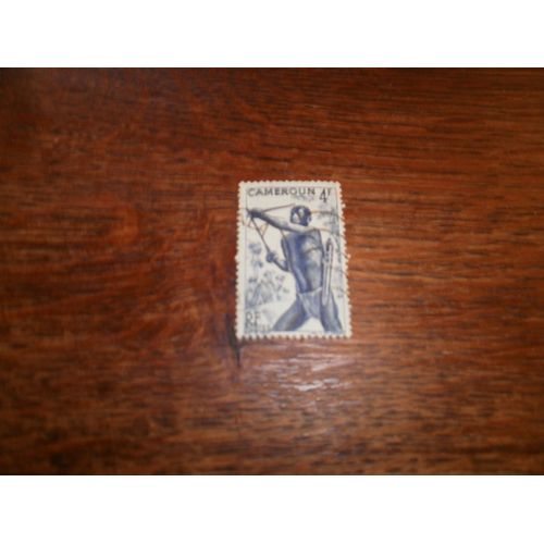 Timbre Oblitéré Du Cameroun N°288 Y&t.  (1946). Chasseur À L'arc.