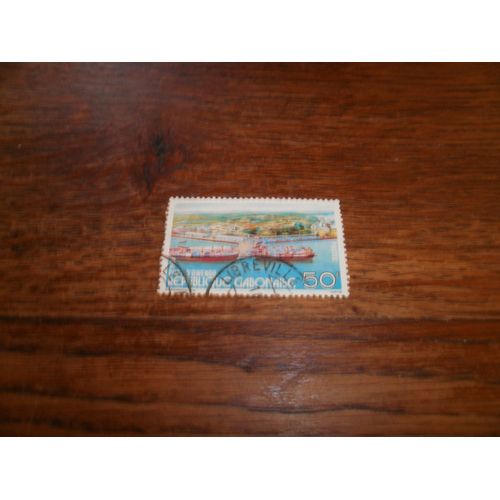 Timbre Oblitéré Du Gabon De 1978.  Port Owendo.
