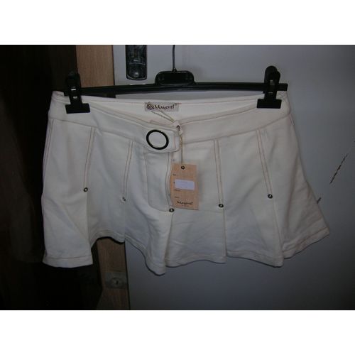 Jupe Mayentl Taille Étiquette 44 Taille À Plat 40 Cm.95%Coton 5%Élasthanne.