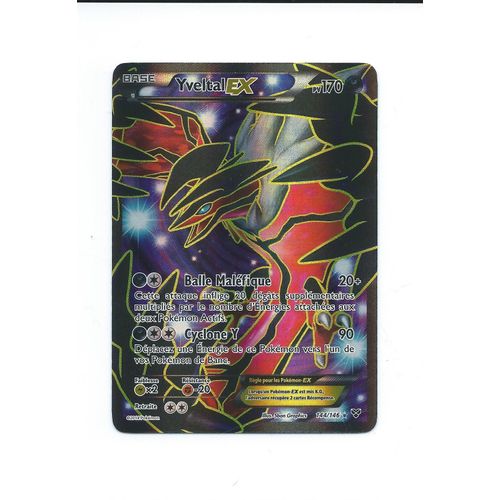 Carte Pokemon Xy - Yveltal Ex 170 Pv - Full Art