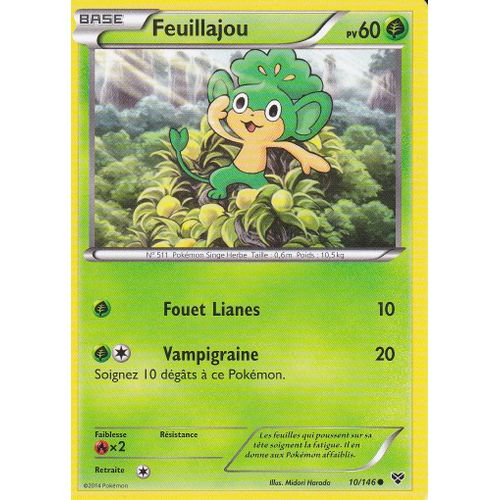 Carte Pokemon - Feuillajou - 10/146 - Edition X Et Y - Version Francaise -